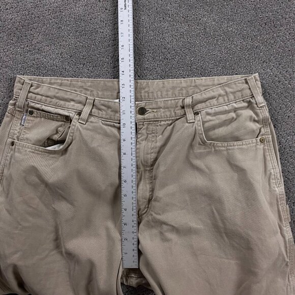 Carhartt Loose Fit Carpenter Work Pants Men's 38 x 32 Measures 37 x 30 Khaki - Picture 10 of 13